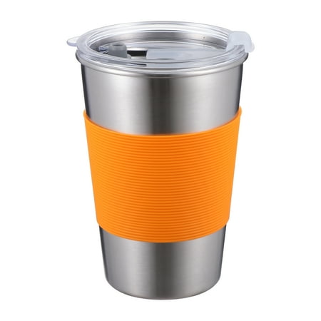 500ml Kids Cups with Straw and Lid Kids Tumblers with Heat Insulation Sleeve