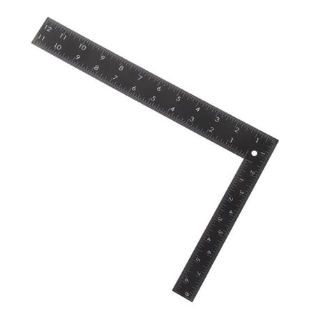 Stainless Steel Ruler Precision Measuring Tool Leatherwork Engineer Carpenter Black