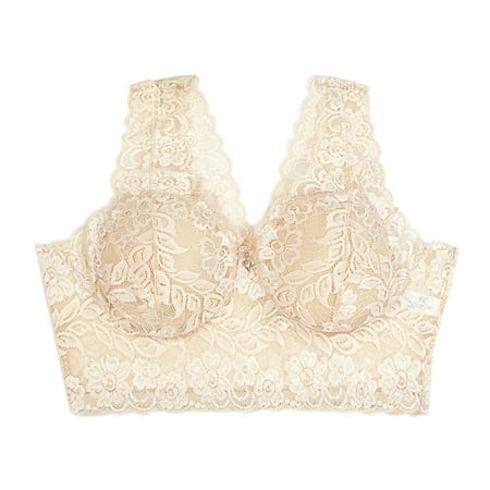 Bra Women Sexy Large Size Lace No Steel Ring Printed Floral Bra Underwear Nylon no underwire sports bra Beige
Bra Women Sexy Large Size Lace No Steel Ring Printed Floral Bra Underwear Nylon no underwire sports bra Beige