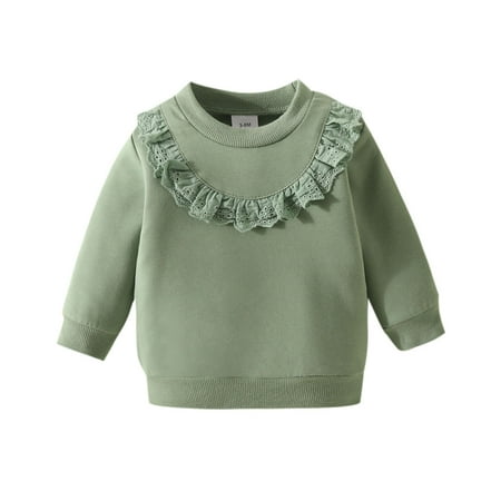 Ydojg Winter Baby Toddler Tops Clothes Girls Long Sleeve Solid Ruffles T Shirt Pullover Tops Clothes For 6-9 Months
Ydojg Winter Baby Toddler Tops Clothes Girls Long Sleeve Solid Ruffles T Shirt Pullover Tops Clothes For 6-9 Months