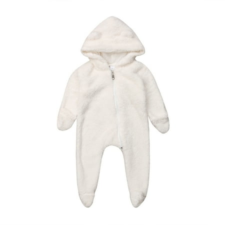 Newborn Infant Unisex Baby Thicken Fleece Coveralls Romper Hooded Footies Bunting Bodysuit
Newborn Infant Unisex Baby Thicken Fleece Coveralls Romper Hooded Footies Bunting Bodysuit