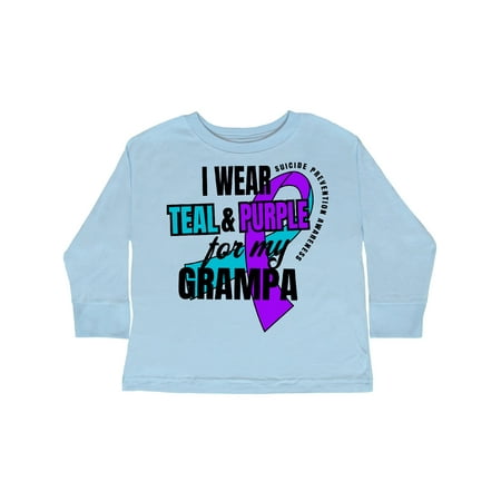 Inktastic Suicide Prevention I Wear Teal and Purple for My Grampa Gift Toddler Boy or Toddler Girl Long Sleeve T-Shirt
Inktastic Suicide Prevention I Wear Teal and Purple for My Grampa Gift Toddler Boy or Toddler Girl Long Sleeve T-Shirt