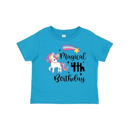 Inktastic Magical 4th Birthday Rainbow Unicorn with Star Gift Toddler Boy or Toddler Girl T-Shirt
Inktastic Magical 4th Birthday Rainbow Unicorn with Star Gift Toddler Boy or Toddler Girl T-Shirt