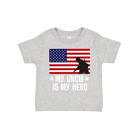 Inktastic Military Uncle is My Hero US Flag Gift Toddler Boy or Toddler Girl T-Shirt
Inktastic Military Uncle is My Hero US Flag Gift Toddler Boy or Toddler Girl T-Shirt