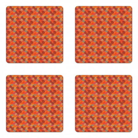 Floral Coaster Set of 4 Illustration of Asian Style Inspired Colorful Leaves in Autumn Season Square Hardboard Gloss Coasters Standard Size Vermilion and Multicolor by Ambesonne
Floral Coaster Set of 4 Illustration of Asian Style Inspired Colorful Leaves in Autumn Season Square Hardboard Gloss Coasters Standard Size Vermilion and Multicolor by Ambesonne