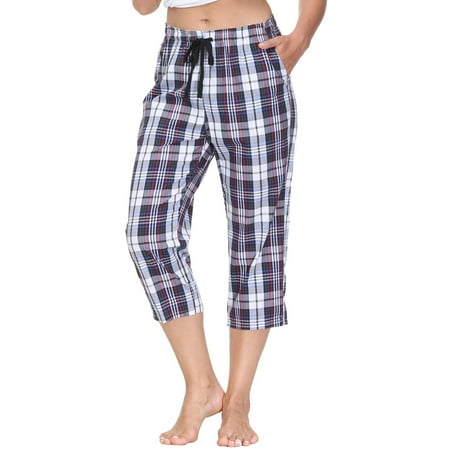 MoFiz Women Capri Pajama Pant Sleepwear with Pocket #7 Size 2XL