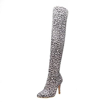 jsaierl Casual Leopard Print Pointed Toe Slim And Warm Super High Heel Over-the-knee Boots
jsaierl Casual Leopard Print Pointed Toe Slim And Warm Super High Heel Over-the-knee Boots