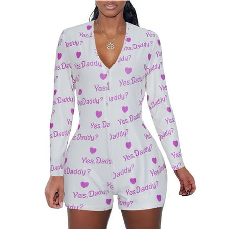 Pudcoco Women s Sexy Long Sleeve Short Jumpsuit Button Down V Neck One Piece Bodysuit Club Tank Romper Overall Pajama
Pudcoco Women s Sexy Long Sleeve Short Jumpsuit Button Down V Neck One Piece Bodysuit Club Tank Romper Overall Pajama