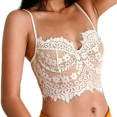HOTYA Girls Straps U Backless Sexy Lace Wire Bra Invisible Ultra-Thin Gather Lingerie