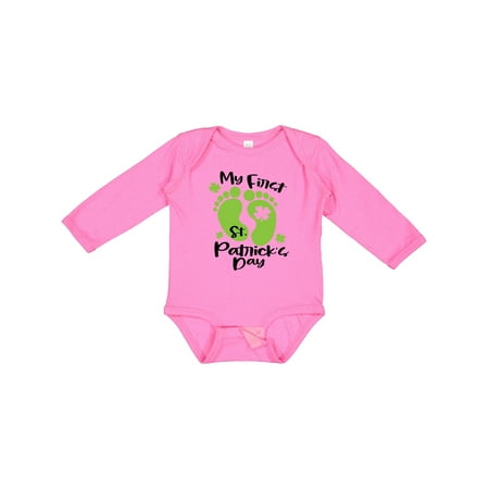 Inktastic My 1st St. Patrick s Day with Green Baby Footprints Gift Baby Boy or Baby Girl Long Sleeve Bodysuit
Inktastic My 1st St. Patrick s Day with Green Baby Footprints Gift Baby Boy or Baby Girl Long Sleeve Bodysuit