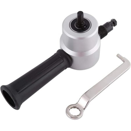 Egebert Double Head Sheet Metal Nibbler Cutter 360 Degree Adjustable Power Drill Nibbler Cutting Tools Kit Drill Attachment with Wrench for Straight Curve and Circle Cutting
Egebert Double Head Sheet Metal Nibbler Cutter 360 Degree Adjustable Power Drill Nibbler Cutting Tools Kit Drill Attachment with Wrench for Straight Curve and Circle Cutting