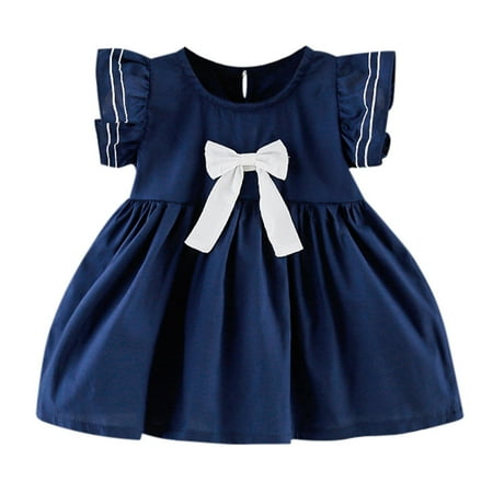 BSDHBS Little Girl Summer Dresses Baby Girls Fly Sleeve Bowknot Princess Dress Clothes
BSDHBS Little Girl Summer Dresses Baby Girls Fly Sleeve Bowknot Princess Dress Clothes