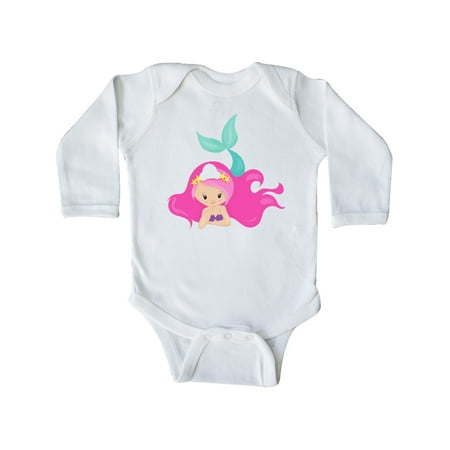 Inktastic Cute Mermaid Pink Hair Green Tail Gift Baby Girl Long Sleeve Bodysuit
Inktastic Cute Mermaid Pink Hair Green Tail Gift Baby Girl Long Sleeve Bodysuit