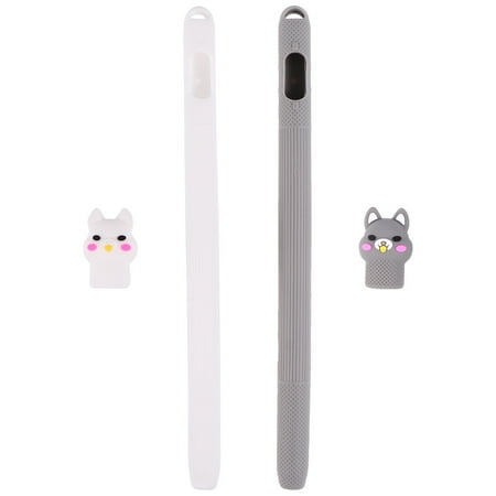 2pcs Silicone Stylus Pencil Protective Case Compatible for Apple Pencil 1