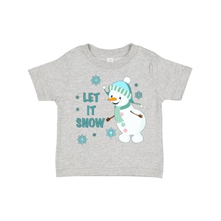Inktastic Let It Snow Snowman Gift Toddler Boy or Toddler Girl T-Shirt