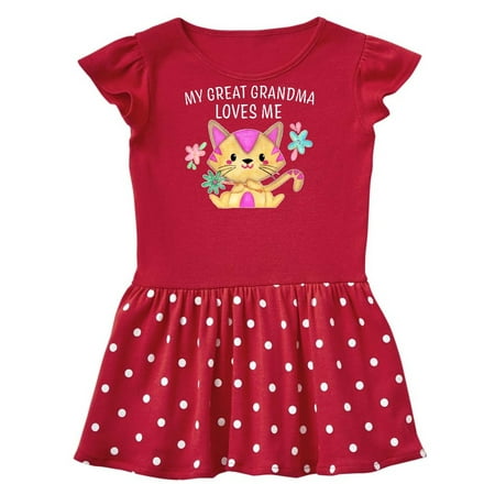 Inktastic My Great Grandma Loves Me with Cute Kitten and Flowers Gift Toddler Girl Dress
Inktastic My Great Grandma Loves Me with Cute Kitten and Flowers Gift Toddler Girl Dress