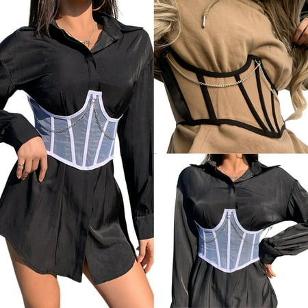 GXFC Women s Waist Corset Sexy Chain Perspective Mesh Shapewear Girdle for Vacation Party Travelling
GXFC Women s Waist Corset Sexy Chain Perspective Mesh Shapewear Girdle for Vacation Party Travelling