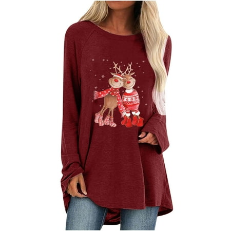Ziloco Long Sleeve Round-Neck Blouses & Shirts Maternity Tank Top Fashion women O-Neck Long Sleeve T-Shirt Autumn Printing Chirstmas Loose Blouse Tops Women S Blouses
Ziloco Long Sleeve Round-Neck Blouses & Shirts Maternity Tank Top Fashion women O-Neck Long Sleeve T-Shirt Autumn Printing Chirstmas Loose Blouse Tops Women S Blouses