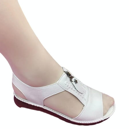 Women s Flat Sandals with Zipper Solid Color Soft Zipper Sandals for Indoor and Outdoor Activities
Women s Flat Sandals with Zipper Solid Color Soft Zipper Sandals for Indoor and Outdoor Activities