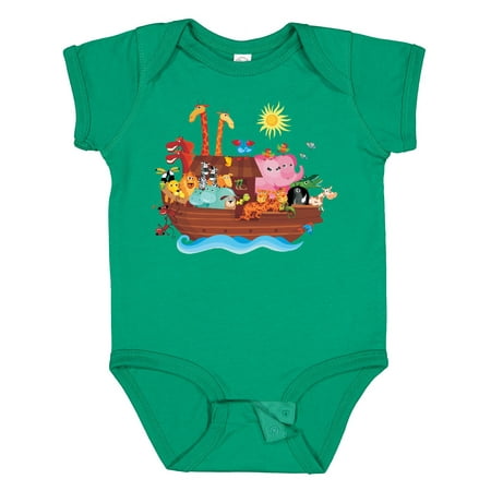 Inktastic Animal Ark Bible Story Christian Gift Baby Boy or Baby Girl Bodysuit