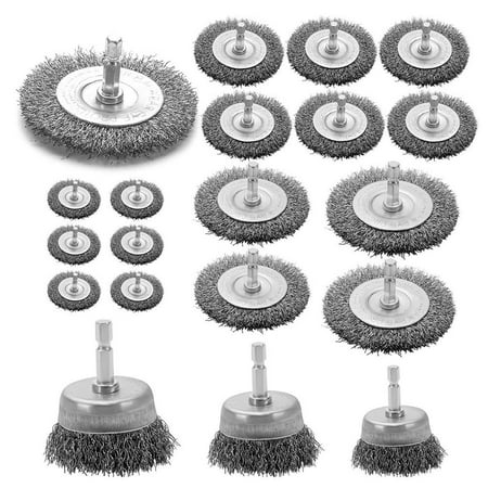 Fovolat Wire Wheel Brush|Wire Brushes for Cleaning Rust|Drill Wire Brush for Angle Grinder with1/4Inch Hex Shank Firm Drill Crimped Cup Wire Wheels Brush Set for Stripping Abrasive
Fovolat Wire Wheel Brush|Wire Brushes for Cleaning Rust|Drill Wire Brush for Angle Grinder with1/4Inch Hex Shank Firm Drill Crimped Cup Wire Wheels Brush Set for Stripping Abrasive