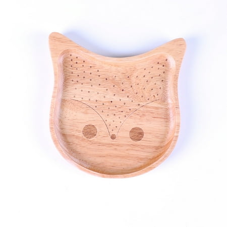 Livesture Solid wood tray household snack tray Owl