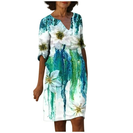 YanHoo Women s Linen Dresses Summer V Neck Short Sleeve Midi Dress Loose Casual Knee Length Dress
YanHoo Women s Linen Dresses Summer V Neck Short Sleeve Midi Dress Loose Casual Knee Length Dress