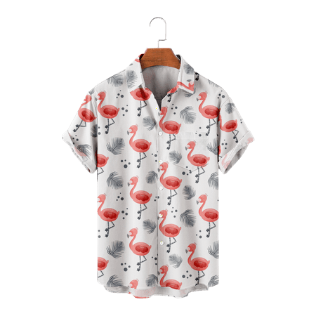 MLFU Mens Kids Flamingo Shirt Button Down Short Sleeve Loose Fit Print Tee Shirts Basic Costume Up to 8XL
MLFU Mens Kids Flamingo Shirt Button Down Short Sleeve Loose Fit Print Tee Shirts Basic Costume Up to 8XL