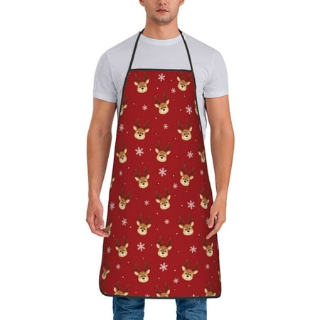 Matuu Christmas Deer B for Cooking Apron for Men and Women Adjustable Strap and Waist Ties for Baking Cooking Gardening
Matuu Christmas Deer B for Cooking Apron for Men and Women Adjustable Strap and Waist Ties for Baking Cooking Gardening