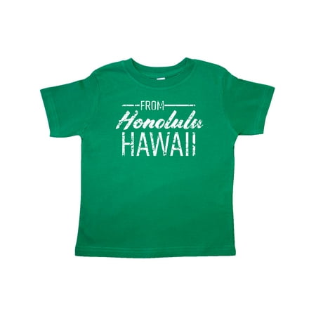 Inktastic From Honolulu Hawaii in White Distressed Text Gift Toddler Boy or Toddler Girl T-Shirt
Inktastic From Honolulu Hawaii in White Distressed Text Gift Toddler Boy or Toddler Girl T-Shirt