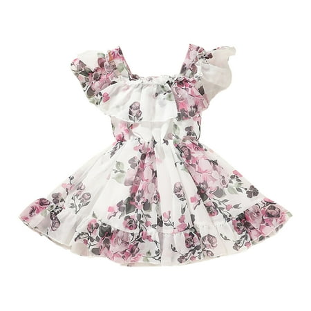 DNDKILG Baby Toddler Girl Cold Shoulder Summer Sundress Short Sleeve Dress Ruffle Floral Dresses Purple 9M-6Y 120
DNDKILG Baby Toddler Girl Cold Shoulder Summer Sundress Short Sleeve Dress Ruffle Floral Dresses Purple 9M-6Y 120