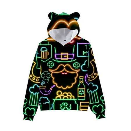 THE WILD General Children s Sweater St Patrick s Print Cute Cat Ear Hat Long Sleeve Sweater
THE WILD General Children s Sweater St Patrick s Print Cute Cat Ear Hat Long Sleeve Sweater