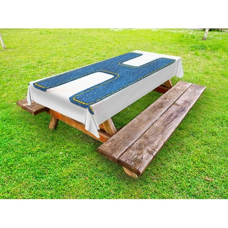 Letter H Outdoor Tablecloth Denim Letter Design Uppercase H Fabric Pattern Jeans Texture Retro Typography Decorative Washable Fabric Picnic Table Cloth 58 X 84 Inches Blue Marigold by Ambesonne
Letter H Outdoor Tablecloth Denim Letter Design Uppercase H Fabric Pattern Jeans Texture Retro Typography Decorative Washable Fabric Picnic Table Cloth 58 X 84 Inches Blue Marigold by Ambesonne