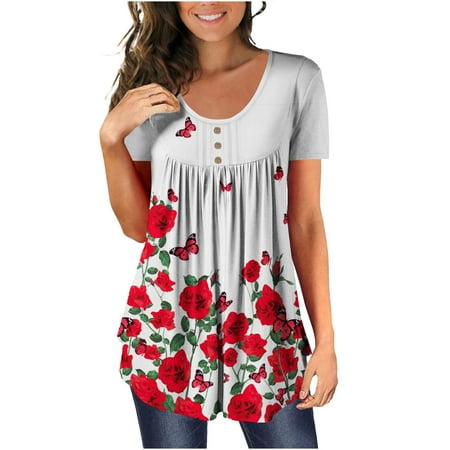 Womens Tops Oversized T Shirts for Women Trendy Woman Causal Rounk Neck Printed Blouse Short Sleeve T-Shirt Summer Tops Backless Top Oversized T Shirts for Women Clearance White Crop Top White M
Womens Tops Oversized T Shirts for Women Trendy Woman Causal Rounk Neck Printed Blouse Short Sleeve T-Shirt Summer Tops Backless Top Oversized T Shirts for Women Clearance White Crop Top White M