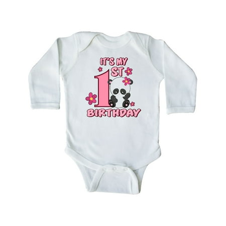 Inktastic It s My First Birthday with Panda Bear Gift Baby Girl Long Sleeve Bodysuit
Inktastic It s My First Birthday with Panda Bear Gift Baby Girl Long Sleeve Bodysuit