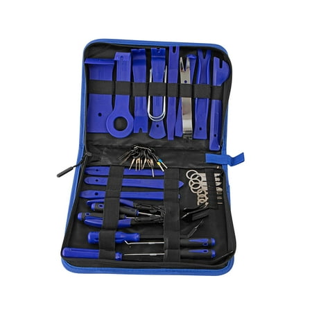 

39x Car Removal Tool Repair Tool Reusable Professional Pry Tool Set Car Wedges Set for Audio Stereo Window Door Panel Blue
