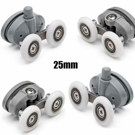GLFSIL 4 x Twin Butterfly Shower Door Top Bottom Rollers/Runner/Wheels 19/23/25/27mm
GLFSIL 4 x Twin Butterfly Shower Door Top Bottom Rollers/Runner/Wheels 19/23/25/27mm