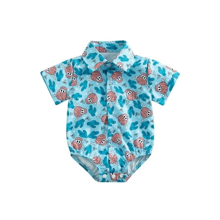 Bagilaanoe Newborn Baby Boy Shirt Rompers Graphic Print Short Sleeve Bodysuits 6M 12M 18M 24M Infant Casual One Piece Short Jumpsuit
Bagilaanoe Newborn Baby Boy Shirt Rompers Graphic Print Short Sleeve Bodysuits 6M 12M 18M 24M Infant Casual One Piece Short Jumpsuit