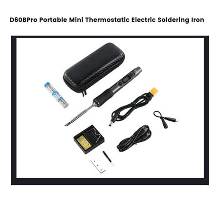 D60BPro Portable Mini Thermostatic Electric Soldering Iron for Lithium Battery Powered Outdoor Repair Tool Welding Pen
D60BPro Portable Mini Thermostatic Electric Soldering Iron for Lithium Battery Powered Outdoor Repair Tool Welding Pen