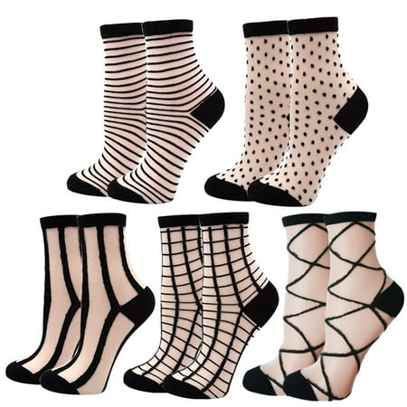 DXYAKY Sheer Mesh Transparent Socks for Women and Girls Ultra-thin Lace Fishnet See Through Ankle Socks Novelty Casual Crew Socks
DXYAKY Sheer Mesh Transparent Socks for Women and Girls Ultra-thin Lace Fishnet See Through Ankle Socks Novelty Casual Crew Socks