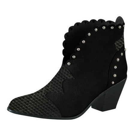 Boots Clearance Juebong Women s Thick Heel Rivets With Pointed Toe Snake Pattern Ankle Boots
Boots Clearance Juebong Women s Thick Heel Rivets With Pointed Toe Snake Pattern Ankle Boots