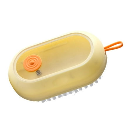 Soap Dispensing Cleaning Brushes Soap Foam Shoe Scrub Brush for Kitchen Yellow 1pcs
Soap Dispensing Cleaning Brushes Soap Foam Shoe Scrub Brush for Kitchen Yellow 1pcs