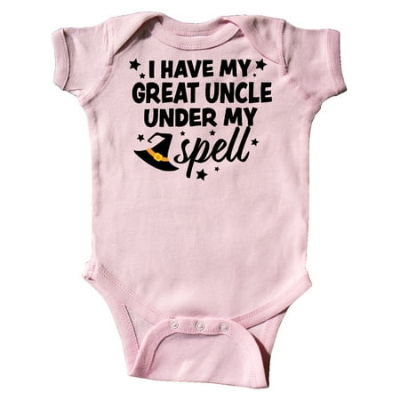 Inktastic I Have My Great Uncle Under My Spell with Cute Witch Hat Gift Baby Boy or Baby Girl Bodysuit
Inktastic I Have My Great Uncle Under My Spell with Cute Witch Hat Gift Baby Boy or Baby Girl Bodysuit