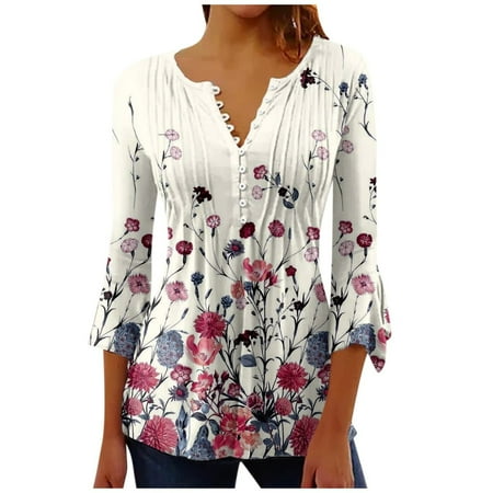 Viikei Womens Plus Size Clearance $5 Womens Tops 3/4 Sleeve Women s Casual Trumpet 3/4 Sleeve Printed Buttoned Basic Ruched Corset Tunic Tops Pleated T-Shirts Blouses
Viikei Womens Plus Size Clearance $5 Womens Tops 3/4 Sleeve Women s Casual Trumpet 3/4 Sleeve Printed Buttoned Basic Ruched Corset Tunic Tops Pleated T-Shirts Blouses