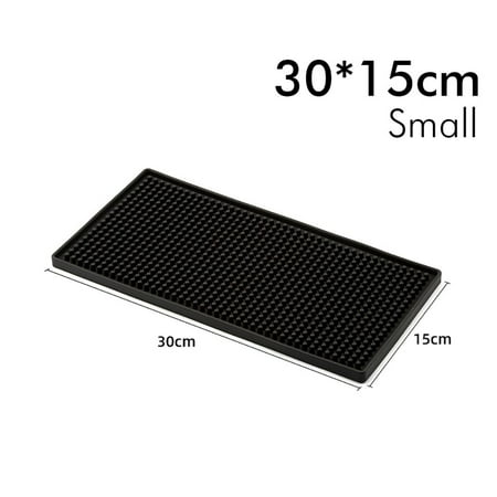 GLFILL PVC Coaster Rectangular Thickened Non-Slip Rubber Bar Mat