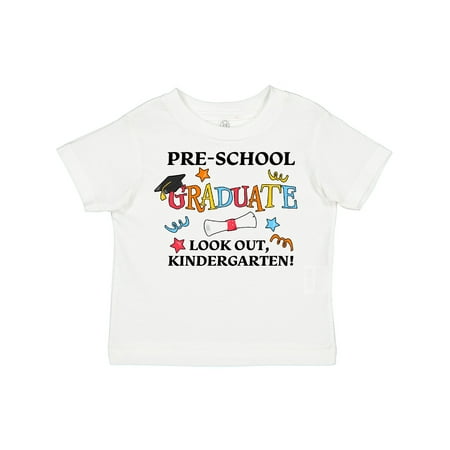 Inktastic Pre-School Graduate Look Out Kindergarten! Gift Toddler Boy or Toddler Girl T-Shirt