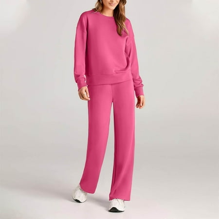Sweat Sets for Women 2 Piece Solid Pullover Tops Drawstring Straight Leg Sweatpants Womens Two Piece Set Fall 2024 Autumn/Winter New Women s Fashion Creative Costumes
Sweat Sets for Women 2 Piece Solid Pullover Tops Drawstring Straight Leg Sweatpants Womens Two Piece Set Fall 2024 Autumn/Winter New Women s Fashion Creative Costumes