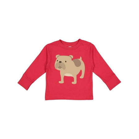 Inktastic Bulldog Gift Toddler Boy or Toddler Girl Long Sleeve T-Shirt