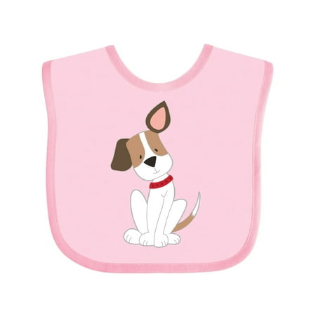 Inktastic Dog with ear up Gift Baby Boy or Baby Girl Bib