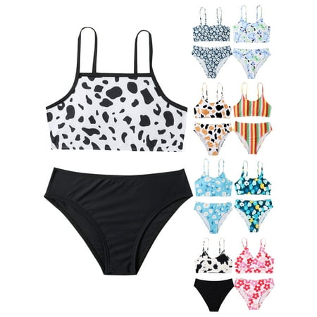 SILVERCELL Kids Girls Bikini Swimsuit Outfits Child Two Piece Swimwear Bathing Suit 8-12 Years
SILVERCELL Kids Girls Bikini Swimsuit Outfits Child Two Piece Swimwear Bathing Suit 8-12 Years